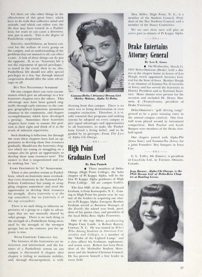Gamma Delta Dream Girl Photograph, June 1953